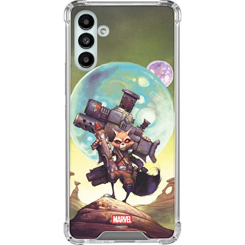 Marvel Rocket Raccoon Armored Arsenal Galaxy A13 5G Clear Case