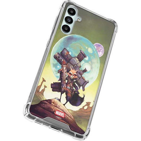 Marvel Rocket Raccoon Armored Arsenal Galaxy A14 5G Clear Case