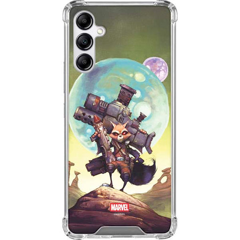 Marvel Rocket Raccoon Armored Arsenal Galaxy A15 5G Clear Case