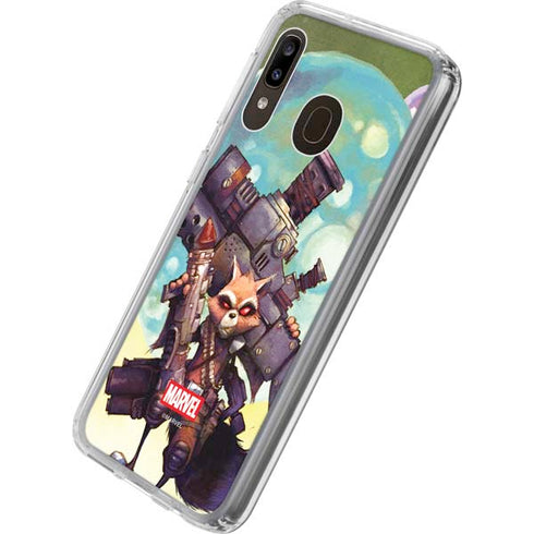 Marvel Rocket Raccoon Armored Arsenal Galaxy A20 Clear Case