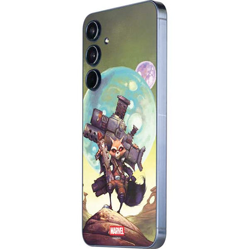 Marvel Rocket Raccoon Armored Arsenal Galaxy A35 5G Skin