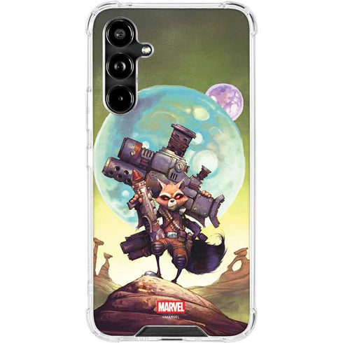 Marvel Rocket Raccoon Armored Arsenal Galaxy A54 5G Clear Case