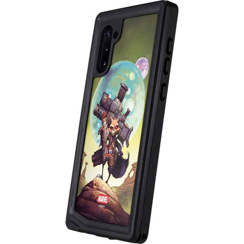 Marvel Rocket Raccoon Armored Arsenal Galaxy Note 10 Waterproof Case