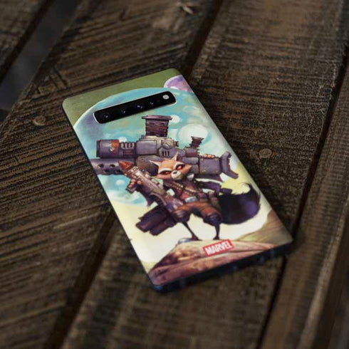 Marvel Rocket Raccoon Armored Arsenal Galaxy S10 Plus Skin