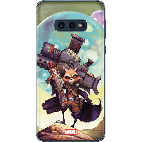 Marvel Rocket Raccoon Armored Arsenal Galaxy S10e Skin