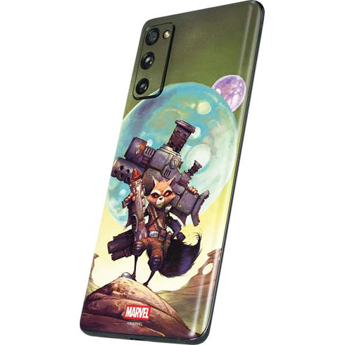 Marvel Rocket Raccoon Armored Arsenal Galaxy S20 Fan Edition Skin