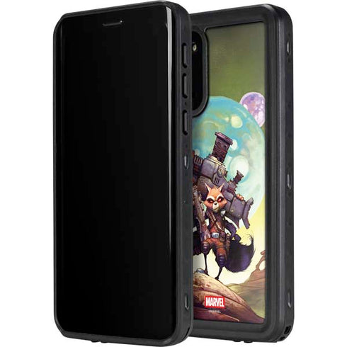 Marvel Rocket Raccoon Armored Arsenal Galaxy S20 Plus Waterproof Case