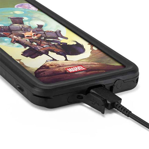 Marvel Rocket Raccoon Armored Arsenal Galaxy S20 Plus Waterproof Case