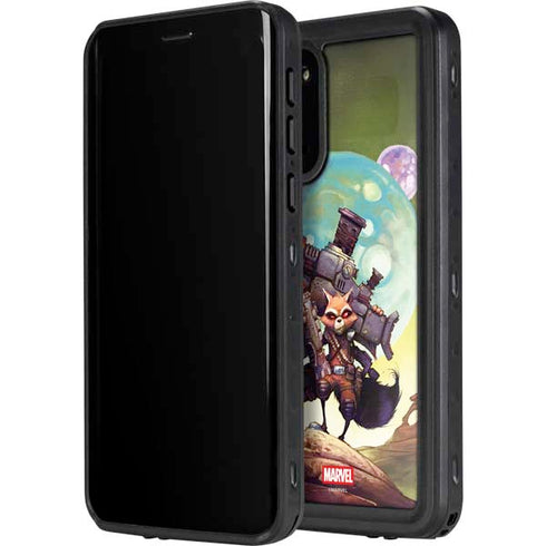Marvel Rocket Raccoon Armored Arsenal Galaxy S20 Waterproof Case
