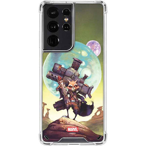 Marvel Rocket Raccoon Armored Arsenal Galaxy S21 Ultra 5G Clear Case