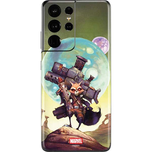 Marvel Rocket Raccoon Armored Arsenal Galaxy S21 Ultra 5G Skin