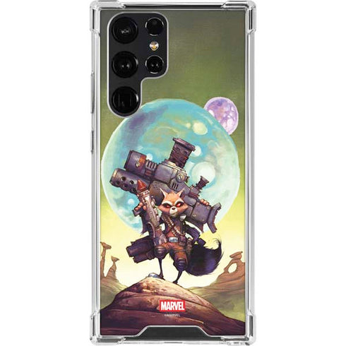 Marvel Rocket Raccoon Armored Arsenal Galaxy S22 Ultra Clear Case