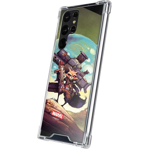 Marvel Rocket Raccoon Armored Arsenal Galaxy S22 Ultra Clear Case