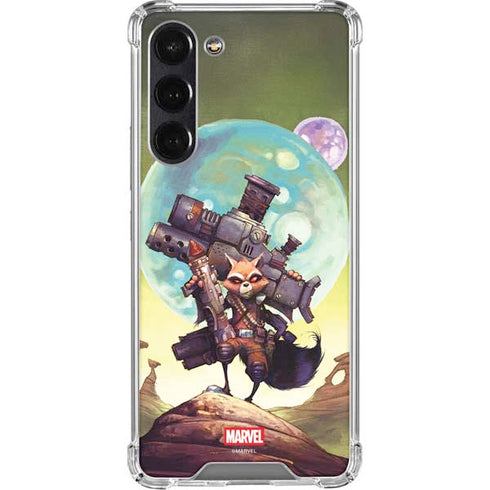 Marvel Rocket Raccoon Armored Arsenal Galaxy S24 FE Clear Case