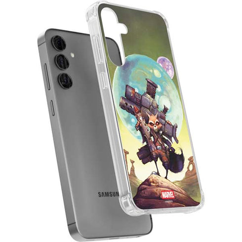 Marvel Rocket Raccoon Armored Arsenal Galaxy S24 Plus Clear Case
