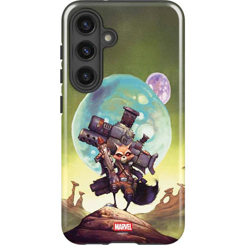 Marvel Rocket Raccoon Armored Arsenal Galaxy S24 Plus Impact Case