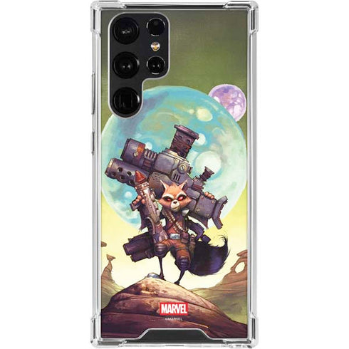 Marvel Rocket Raccoon Armored Arsenal Galaxy S24 Ultra Clear Case