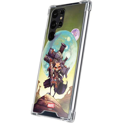 Marvel Rocket Raccoon Armored Arsenal Galaxy S24 Ultra Clear Case