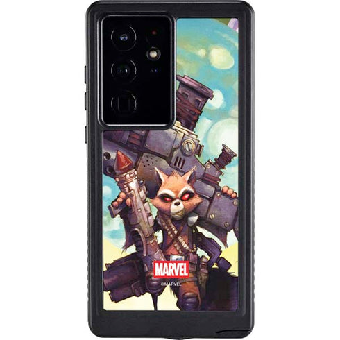 Marvel Rocket Raccoon Armored Arsenal Galaxy S24 Ultra Waterproof Case