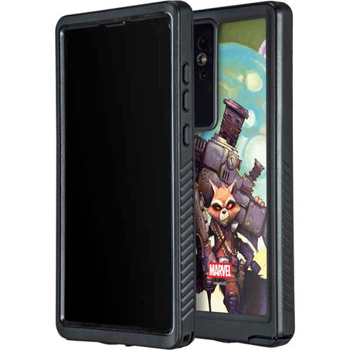 Marvel Rocket Raccoon Armored Arsenal Galaxy S24 Ultra Waterproof Case