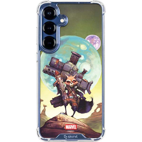 Marvel Rocket Raccoon Armored Arsenal Galaxy S25 Clear Case