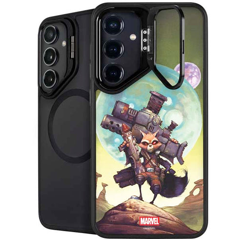 Marvel Rocket Raccoon Armored Arsenal Galaxy S25 Kickstand Case