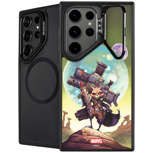 Marvel Rocket Raccoon Armored Arsenal Galaxy S25 Ultra Kickstand Case