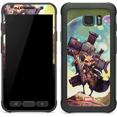 Marvel Rocket Raccoon Armored Arsenal Galaxy S7 Active Skin