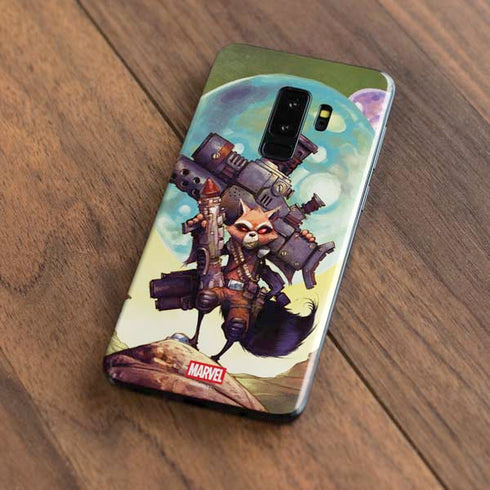 Marvel Rocket Raccoon Armored Arsenal Galaxy S9 Plus Skin