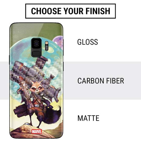 Marvel Rocket Raccoon Armored Arsenal Galaxy S9 Skin