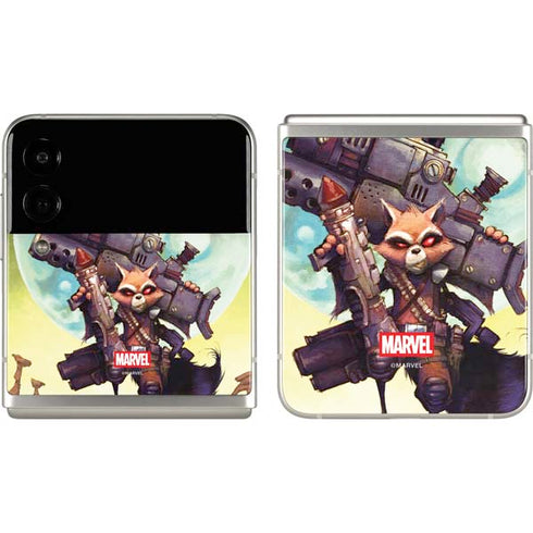 Marvel Rocket Raccoon Armored Arsenal Galaxy Z Flip3 5G Skin