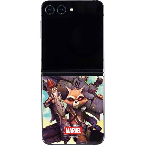 Marvel Rocket Raccoon Armored Arsenal Galaxy Z Flip5 5G Skin