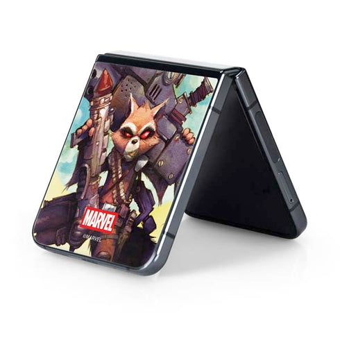 Marvel Rocket Raccoon Armored Arsenal Galaxy Z Flip5 5G Skin