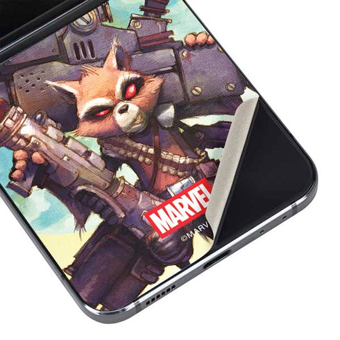 Marvel Rocket Raccoon Armored Arsenal Galaxy Z Flip5 5G Skin