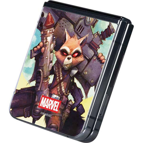 Marvel Rocket Raccoon Armored Arsenal Galaxy Z Flip5 5G Skin