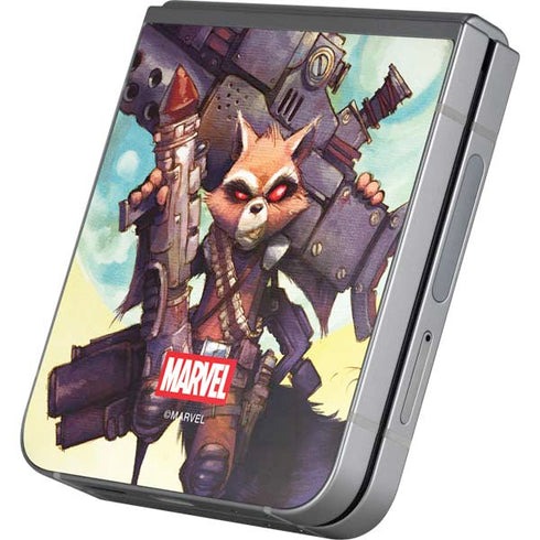Marvel Rocket Raccoon Armored Arsenal Galaxy Z Flip6 Skin