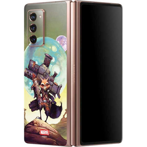 Marvel Rocket Raccoon Armored Arsenal Galaxy Z Fold2 5G Skin