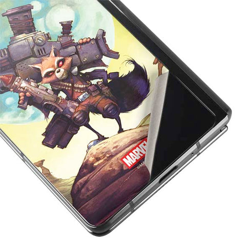 Marvel Rocket Raccoon Armored Arsenal Galaxy Z Fold2 5G Skin
