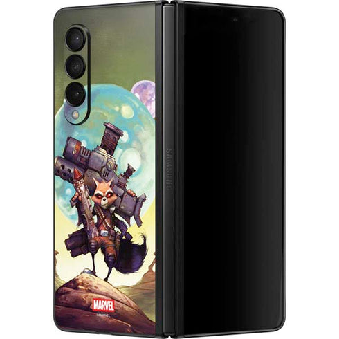 Marvel Rocket Raccoon Armored Arsenal Galaxy Z Fold3 5G Skin