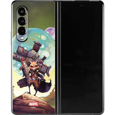 Marvel Rocket Raccoon Armored Arsenal Galaxy Z Fold3 5G Skin