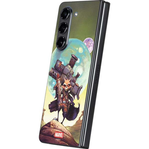 Marvel Rocket Raccoon Armored Arsenal Galaxy Z Fold5 5G Skin