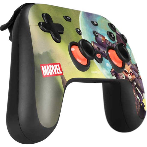 Marvel Rocket Raccoon Armored Arsenal Google Stadia Controller Skin