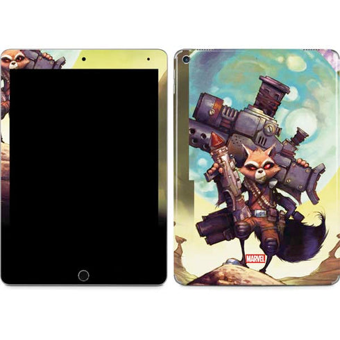 Marvel Rocket Raccoon Armored Arsenal iPad Skins