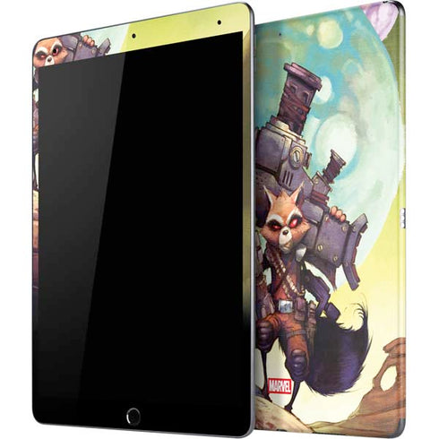 Marvel Rocket Raccoon Armored Arsenal iPad Skins
