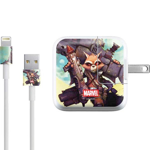 Marvel Rocket Raccoon Armored Arsenal iPad Charger (10W USB) Skin