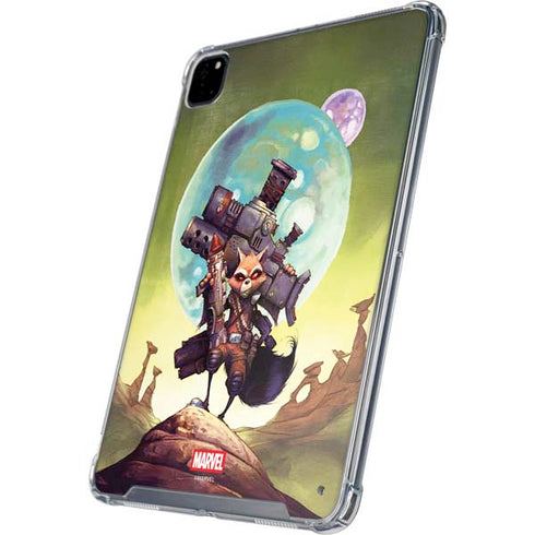 Marvel Rocket Raccoon Armored Arsenal iPad Pro 12.9in (2020) Clear Case