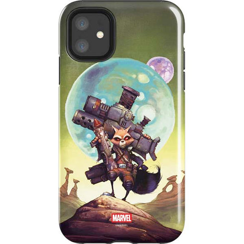 Marvel Rocket Raccoon Armored Arsenal iPhone 11 Impact Case