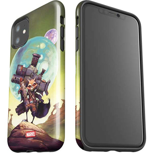 Marvel Rocket Raccoon Armored Arsenal iPhone 11 Impact Case