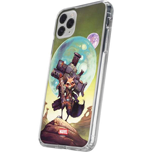 Marvel Rocket Raccoon Armored Arsenal iPhone 11 Pro Clear Case
