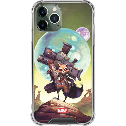 Marvel Rocket Raccoon Armored Arsenal iPhone 11 Pro Max Clear Case